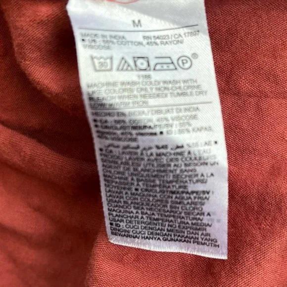 Old Navy Women’s Puff-Sleeve Clip-Dot Mini Swing Dress Sz Med "A Little Rusty" - Picture 10 of 10